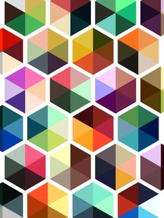 an abstract background with many different colored cubes in the same pattern, all on one side