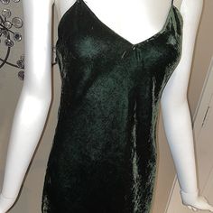 Dress Green Spaghetti Strap Dress For Evening, Green Spaghetti Strap Evening Dress, Green Mini Dress For Evening, Green Knee-length Slip Dress For Date Night, Summer Velvet Party Dress, Green Midi-length Slip Dress For Party, Green Midi Length Slip Dress For Party, Green Long Dress For Night Out, Elegant Fitted Velvet Dress For Spring