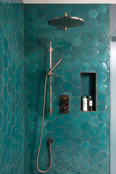 the shower head is mounted to the wall