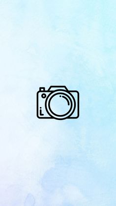 an image of a camera on a blue background