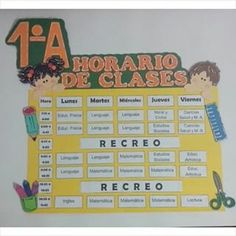 a poster with children's names and numbers on it