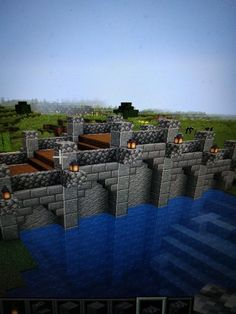 an image of a castle in minecraft