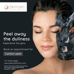 Tighten, revitalize, and cleanse your dull skin to look radiant with refined pores with our advanced carbon peel treatment at Skincell Clinic by the best dermatologist in Bangalore. #Skincellclinic #skincareclinic #CarbonPeel #SkincellGlow #RadiantSkin #Bangalore #BTMLayout #BestDermatologist Carbon Facial, Carbon Peel, Skincare Clinic, Skin Facts, Presentation Slides Design, Skin Goals, Slides Design, Aesthetic Medicine