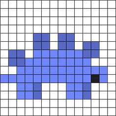 a blue and white cross stitch pattern with squares in the middle, on a black background