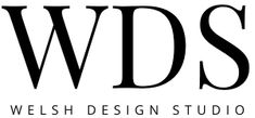 the wds logo is shown in black and white