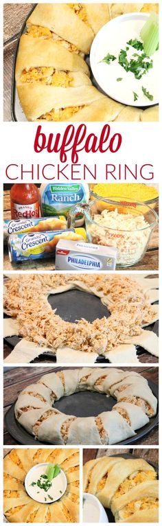 buffalo chicken ring is an easy and delicious appetizer