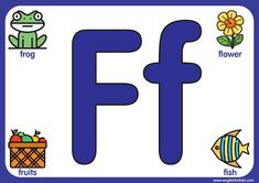 the letter f is for frog and fish