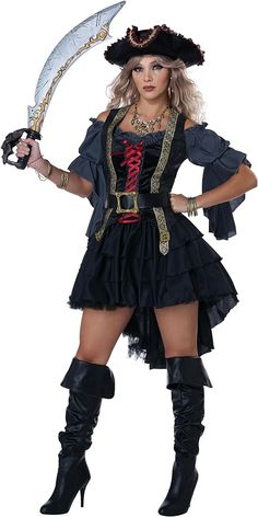 Hot Pirate, Spanish Pirate, Fancy Dress Plus Size, Adult Pirate Costume, Pirate Cosplay, California Costumes, Pirate Halloween