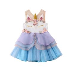 The perfect attire to make your little one's magical day truly unforgettable! Crafted with love and designed for comfort, this delightful dress will leave your little princess looking and feeling her best on her special day. Material: Voile Whimsical Princess Dress With Ruffles For Dress-up, Spring Fairytale Fairy Dress For Dress-up, Summer Princess Style Fairy Dress, Fairytale Princess Dress For Spring Wedding, Fairytale Fairy Dress With Ruffles For Dress-up, Summer Princess Style Sleeveless Dress, Pink Whimsical Dress For Fancy Dress, Whimsical Blue Dress For Dress-up, Whimsical Pink Fancy Dress