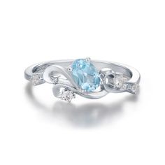 Step into a world where the depths of the ocean meet the endless expanse of the sky with our Azure Tide Blue Topaz Ring. At its heart lies a stunning tilted oval sky-blue topaz, embraced by a band sculpted to mirror ocean waves. Each curve and crest is a testament to the artisan's skill, accentuated by the luminous sparkle of white topaz gems. With each glance, feel the uplifting embrace of nature's beauty and be inspired to navigate life's currents with confidence and joy.✦ 14K White Gold Verme Gold Vermeil Jewelry, August Birthstone Jewelry, July Birthstone Jewelry, Ring White Gold, Vermeil Jewelry, Jewelry Ring Box, Pearl Jewellery Earrings, Men's Jewelry Rings, Evil Eye Jewelry