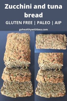 zucchini and tuna bread gluten free palen / aip recipe