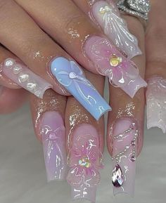 Romantic Nails, Cute Acrylic Nail Designs, Basic Nails, Simple Acrylic Nails, Pretty Nail Designs, The Duo