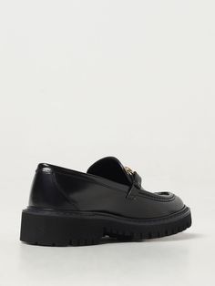 Loafers VALENTINO GARAVANI Woman color Black Valentino Loafers, Grey Loafers, Valentino Garavani Shoes, Patent Leather Loafers, Black Ballet Flats, Black Loafers, Italian Fashion Designers, Suede Loafers, Leather Ballet Flats