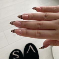 💗 Almond Nails Leopard Print, Cheetah Print French Tip Nails Almond, Keffiyeh Nails, Leopard Print French Nails, Almond Leopard Nails, Almond Cheetah Nails, Almond Nails Leopard, Cheetah Print Almond Nails, Leopard Nails Almond