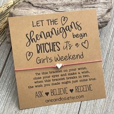 Girls Weekend 2023 Girls Trip Gifts Girls Weekend Gift - Etsy Girls Weekend Gifts Bags, Girls Trip Gifts Bags, Girls Weekend Shirts, Cotton Cord Bracelet, Girls Weekend Gifts, Girls Trip Gifts, Girls Trip Shirts, Girls Getaway, Weekend Party