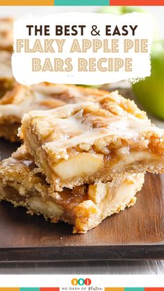 the best and easy flaky apple pie bars recipe