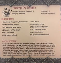 the recipe for shrimp de longhe