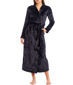 Shop for UGG® Marlow Long Sleeve Double Fleece Long Wrap Cozy Robe at Dillard's. Visit Dillard's to find clothing, accessories, shoes, cosmetics & more. The Style of Your Life. Black Winter Loungewear Robe, Winter Black Robe For Loungewear, Winter Loungewear Robe With Shawl Collar, Dillard's, Shawl Collar, Tie Belt, Clothes Accessories, Shawl, Latest Trends