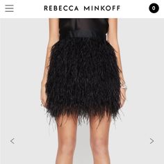 This Mini Skirt Will Be The Life Of Every Party. It’s Embellished With Countless, Fluffy Black Feathers So You Can Turn Heads At Every Angle. Style #: H21pol6000 Tags From Therealreal Still Attached Dust Bag Included Black Embellished Mini Skirt For Cocktail, Chic Skirt With Feather Trim, Glamorous Skirt With Feather Trim For Night Out, Chic Mini Skirt With Feather Trim For Party, Mini Skirt With Feather Trim For Night Out, Black Mini Skirt For Cocktail Party Season, Chic Party Mini Skirt With Feather Trim, Chic Evening Skirt With Feather Trim, Chic Skirt With Feather Trim For Spring