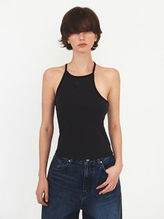 This is a modern and casual top by DIAGONAL that is made out of high quality and sturdy fabric. With unique design detail and trendy mood, you can style it for your clean and casual daily outfit.- Sleeveless design with unbalanced armhole- Bio washed fabric with soft touch- DA logo embroidery on the center front Sleeveless Athleisure Tank Top For Everyday, Everyday Sleeveless Athleisure Tank Top, Everyday Athleisure Sleeveless Tank Top, Casual High Stretch Sleeveless Tank Top, Casual High Stretch Cami Tank Top, High Stretch Casual Cami Tank Top, Chic Everyday Tank Top With Tank Straps, Casual Seamless Elastane Tank Top, Chic Everyday Tank Top