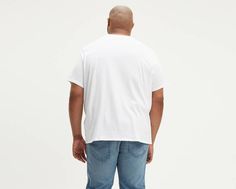 It's no coincidence that the humble T-shirt is the foundation of pretty much any good outfit. With its classic style, versatile silhouette and casual comfort, nothing quite compares. Finished with the iconic Levi's® "batwing" logo Wear with any pair of jeans or shorts in your lineup Specially designed for larger builds Crafted from 100% cotton jersey for all-day comfort Levi's Basic Short Sleeve T-shirt, Levi's Relaxed Fit Short Sleeve T-shirt, Levi's Short Sleeve Everyday T-shirt, Basic Levi's Cotton T-shirt, White Levis, Levis Vintage Clothing, Logo Wear, Loose Jeans, The Foundation