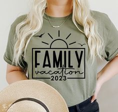 Wavy Letters, Family Vacation Tshirts, Vacation 2024, Sunshine Shirt, Sunset Shirt, Vacation Tshirts, Ocean Shirt, Travel Tshirt, Quotes Shirt