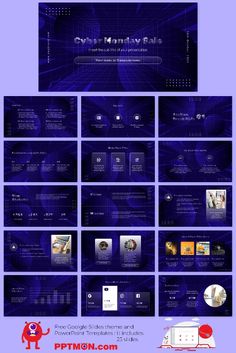 the powerpoint presentation is displayed in purple and blue