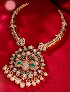 Kanti Necklace Designs, Gold Earrings Models, Beautiful Gold Necklaces, Bridal Accessories Jewelry