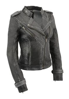 Milwaukee Leather SFL2840 Women's Black Sheepskin Leather Asymmetrical Rocker Outfits, Fashion Leather Jacket, Motorcycle Fashion, Women Leather Vest, Leather Jacket Men Style, Casual Leather Jacket, Scooter Girl, Loop Design, Leather Jacket Style