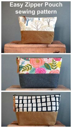 the zipper pouch sewing pattern is easy to sew