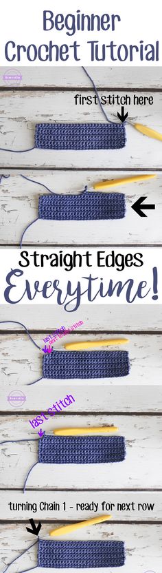 the crochet edge pattern is shown in three different ways, including one for each side