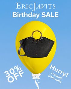 Birthday Sale only for a limited time! Save up to 30% and get amazing designer hats and bags #ericjavits Hats For Winter, Travel Ad, Birthday Sale, Sustainable Accessories, Summer Handbags