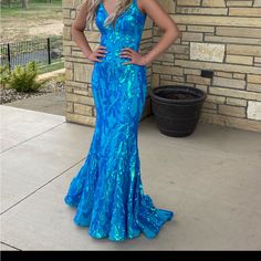 Blue Jovani Size 4. Worn Once. The Best Dress Ever And So Comfy! Best Dress Ever, Prom Inspo, Best Dress, Jovani Dresses, Cute Prom Dresses, Prom Girl, Dress Inspo, Senior Year, Nice Dresses