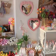 a room filled with lots of different types of candies and other items on display