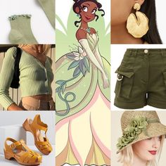 the collage shows different outfits and accessories for princess poca - poca's