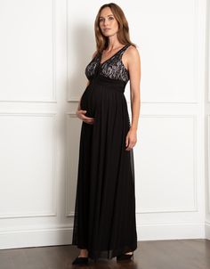 maternity, maternity dress, formal, luxe, occasion, maxi, lace bodice, lace, stretch lace, rose, blush, pink, lined, beading, embellished, beaded, tie waist, cinch, mesh skirt, skirt, mesh, jersey, black, kimika Postpartum Dresses, Maxi Maternity Dress, Skirt Mesh, Beaded Tie, Mesh Jersey, Rose Blush, Pregnancy Maxi Dress, Mesh Skirt, Rosa Pink