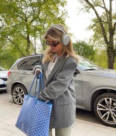 Black Goyard Tote, Blue Goyard Tote, Designer Inspired Handbags, Inspired Handbags, Tote Outfit