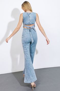 IT'S ANOTHER DAY DENIM JUMPSUIT l FLYING TOMATO – Flying Tomato Flying Tomato, Timor Leste, Another Day, Caicos Islands, Guinea Bissau, Acid Wash, Mozambique, Lower Back