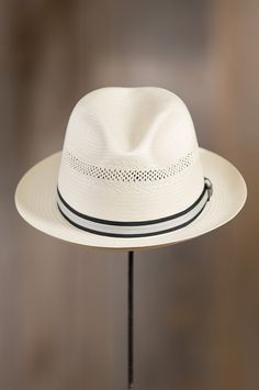 Image Classic Fitted Six-panel Fedora, Classic Brimmed Fedora For Spring, Classic Adjustable Summer Hat, Classic Short Brim Fedora For Spring, Classic Fedora Hat Bands For Spring, White Toquilla Straw Hat Band For Summer, White Toquilla Straw Hat Bands For Summer, Spring Formal Fedora With Short Brim, Spring Fedora With Short Brim For Formal Occasions