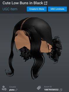 Black Accessories Codes, Roblox Codes For Black Hair, Black Baby Codes For Berry Ave, Black Hair Codes, Roblox Sets, Brown Hair Roblox, Mesh Outfit, Roblox Hair, Bloxburg Decals Codes Aesthetic