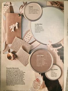 an article in the home decorating magazine shows how to decorate with neutrals and browns