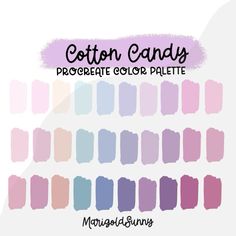 the color palette for cotton candy