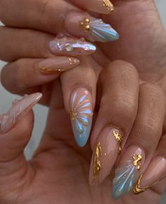 Freehand Nails, Beach Themed Nails, Paznokcie Hello Kitty, Seashell Nails, Swirl Nails, Nail Appointment, Nagel Tips