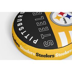 the pittsburgh steeles logo is shown on an inflatable ball