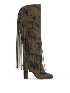 Product Description High Heel Fringe Boot Product Details Heel Height: 3.5" Shaft Opening: 15.8" Shaft Height: 17.7" Satin Imported Fringe Boots, Genuine Leather Belt, Jessica Simpson, Leather Belt, High Heel, Camo, Heel Height, High Heels, Genuine Leather