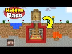 the hidden base in this minecraft game