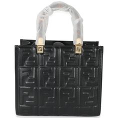 Fendi Black Ff Vitello Embossed Small Sunshine Tote 0.5lb Fendi Fendi Bags, Exterior Colors, Emboss, Tote Handbags, Dust Bag, Fendi, Bag Lady, Exterior, Shoulder Bag