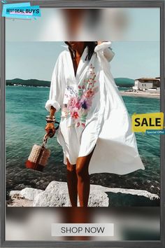 Summer Fit Ladies Long Sleeve Plus Size Bohemian Print Loose Dress Plus Size Bohemian, Bohemian Print, Curvy Dress, Women Wholesale, Loose Dress, Online Fashion Stores, Plus Size Casual, Model Photos, Women's Style