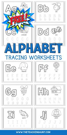 an alphabet worksheet with the letters and numbers to be used in this printable activity