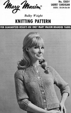 a woman in a knitted sweater and skirt